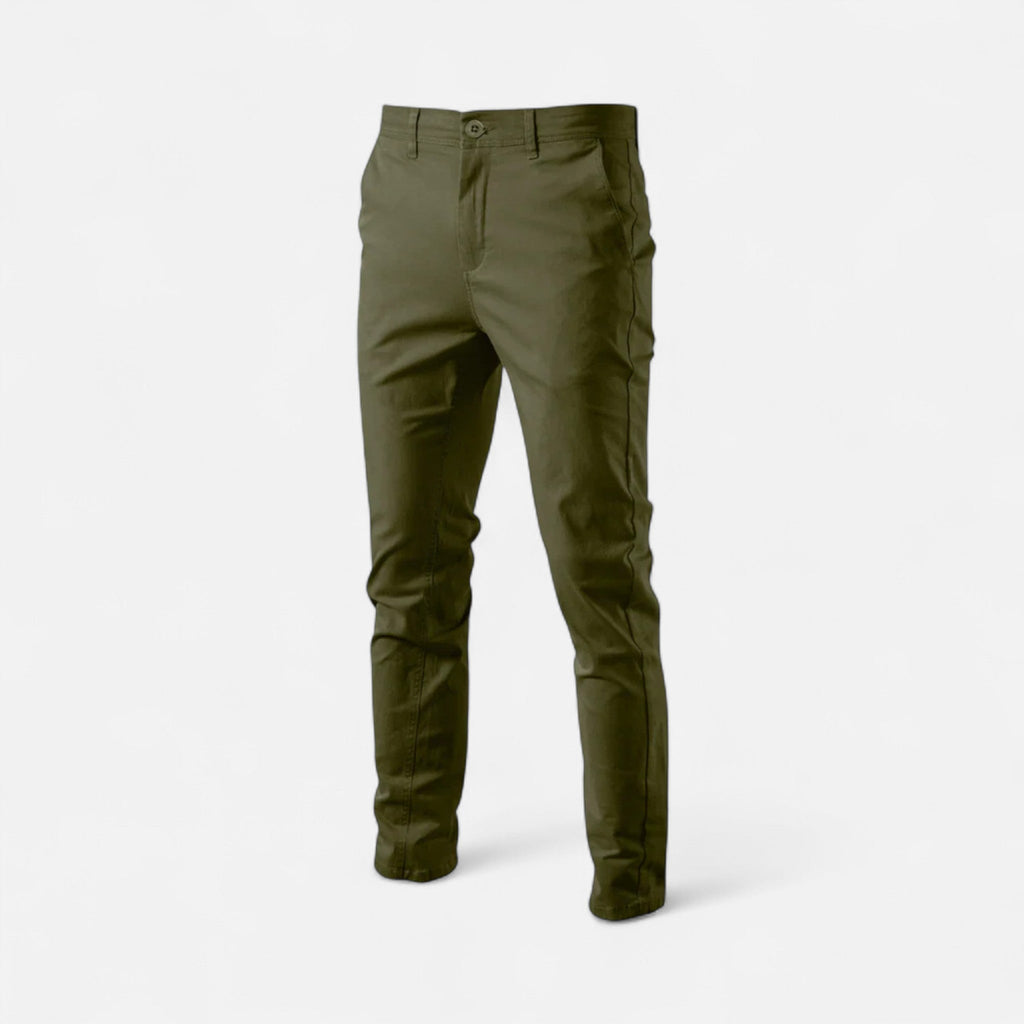 Pantalon chino smart casual coupe droite élégance discrète homme – Montignac