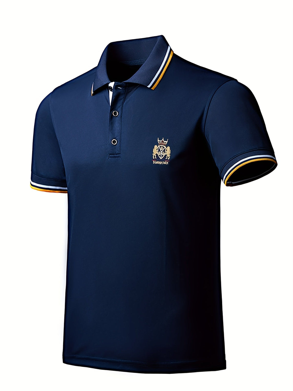 Chemise d'été unie à détails brodés