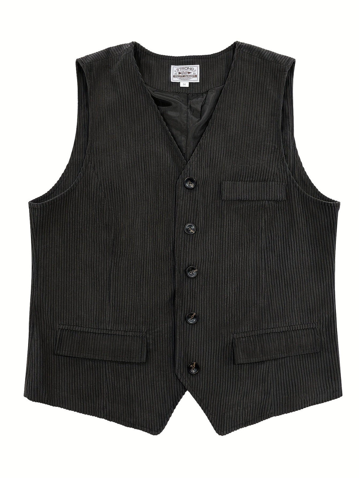 Gilet sans manches boutonné col V