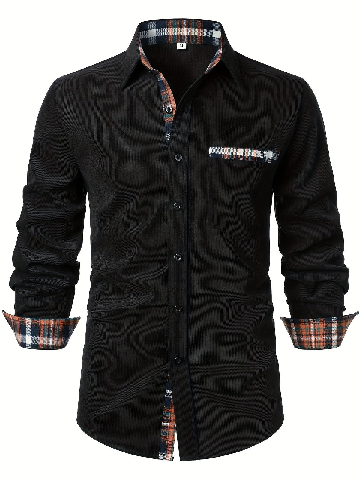 Chemise unie à col carré
