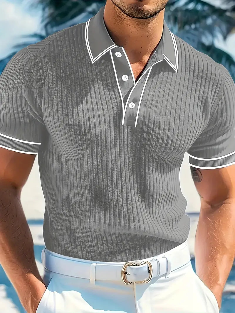 Blazer élégance méditerranéenne coupe ajustée structure sur mesure homme – Gris
