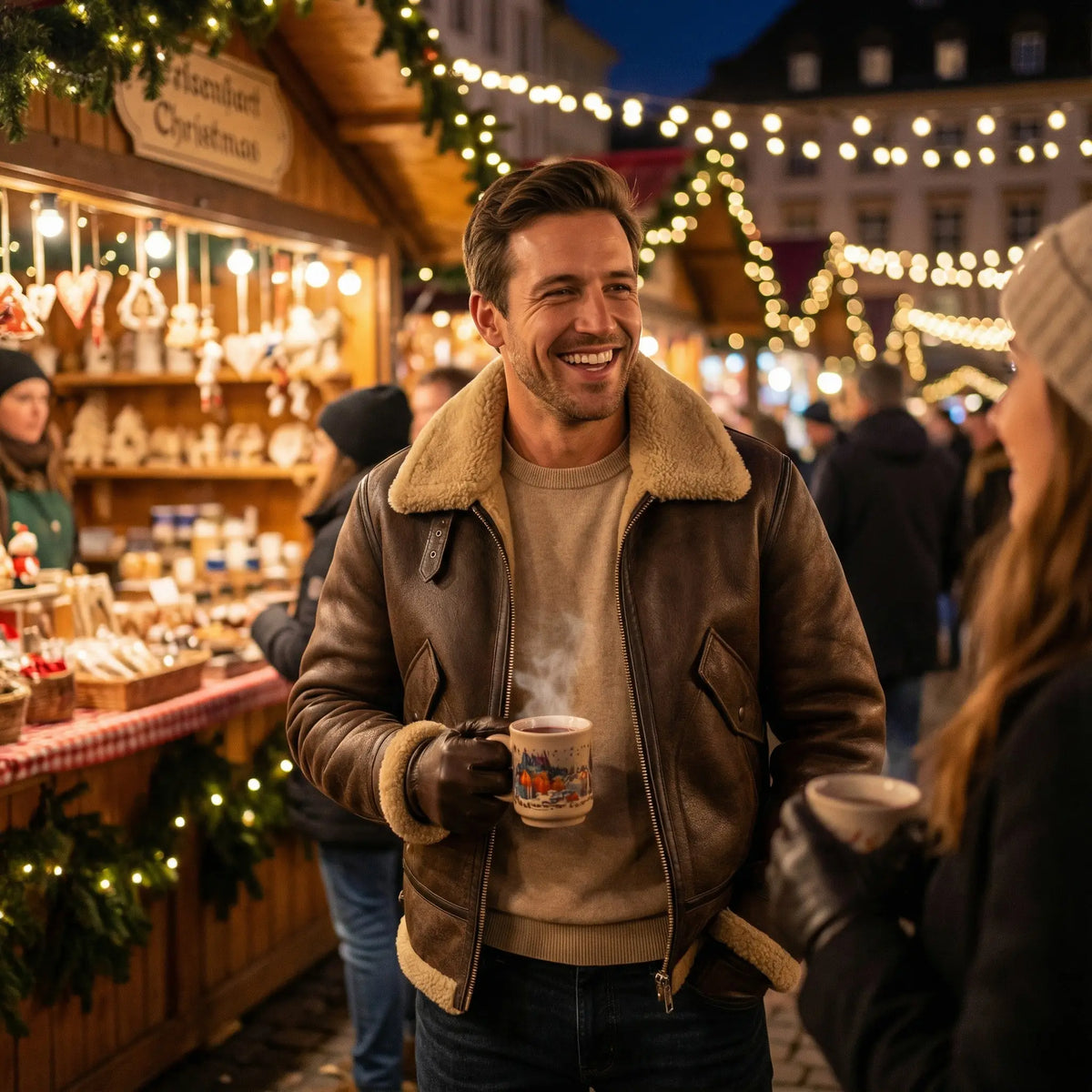 Veste à doublure polaire coupe ajustée mi-saison homme – Chassagne