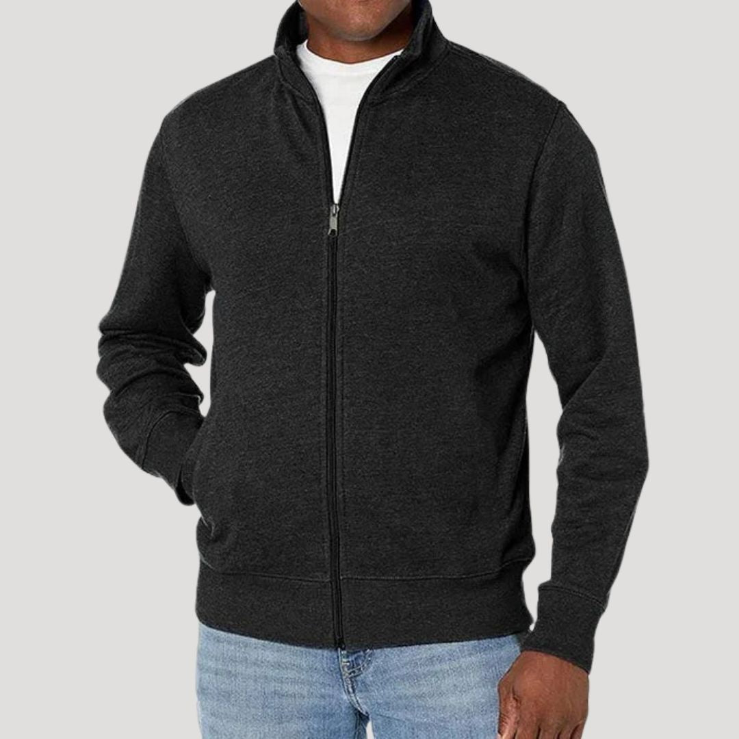 Veste mi-saison zippée à col montant