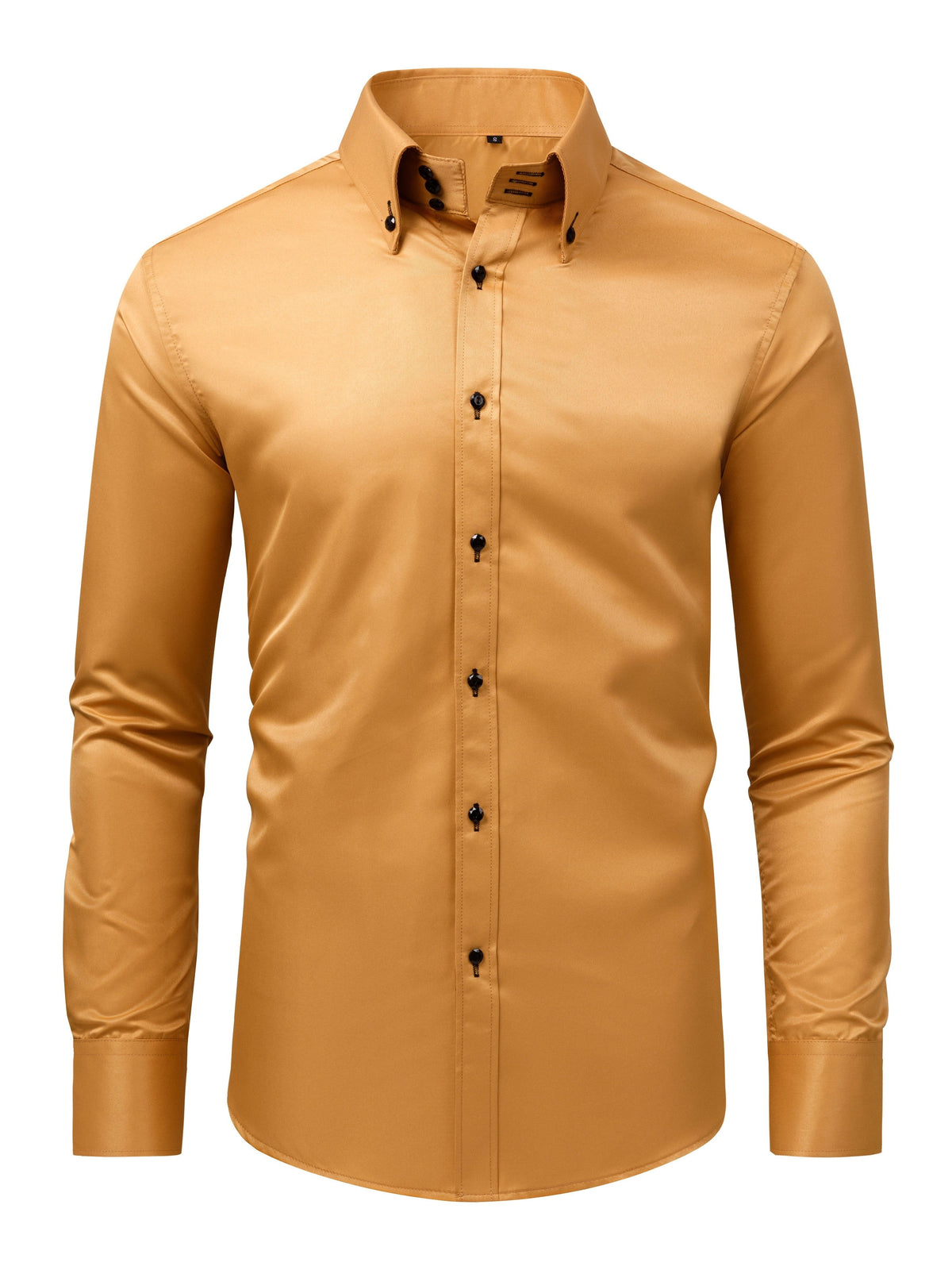 Chemise habillée unie à boutons décoratifs