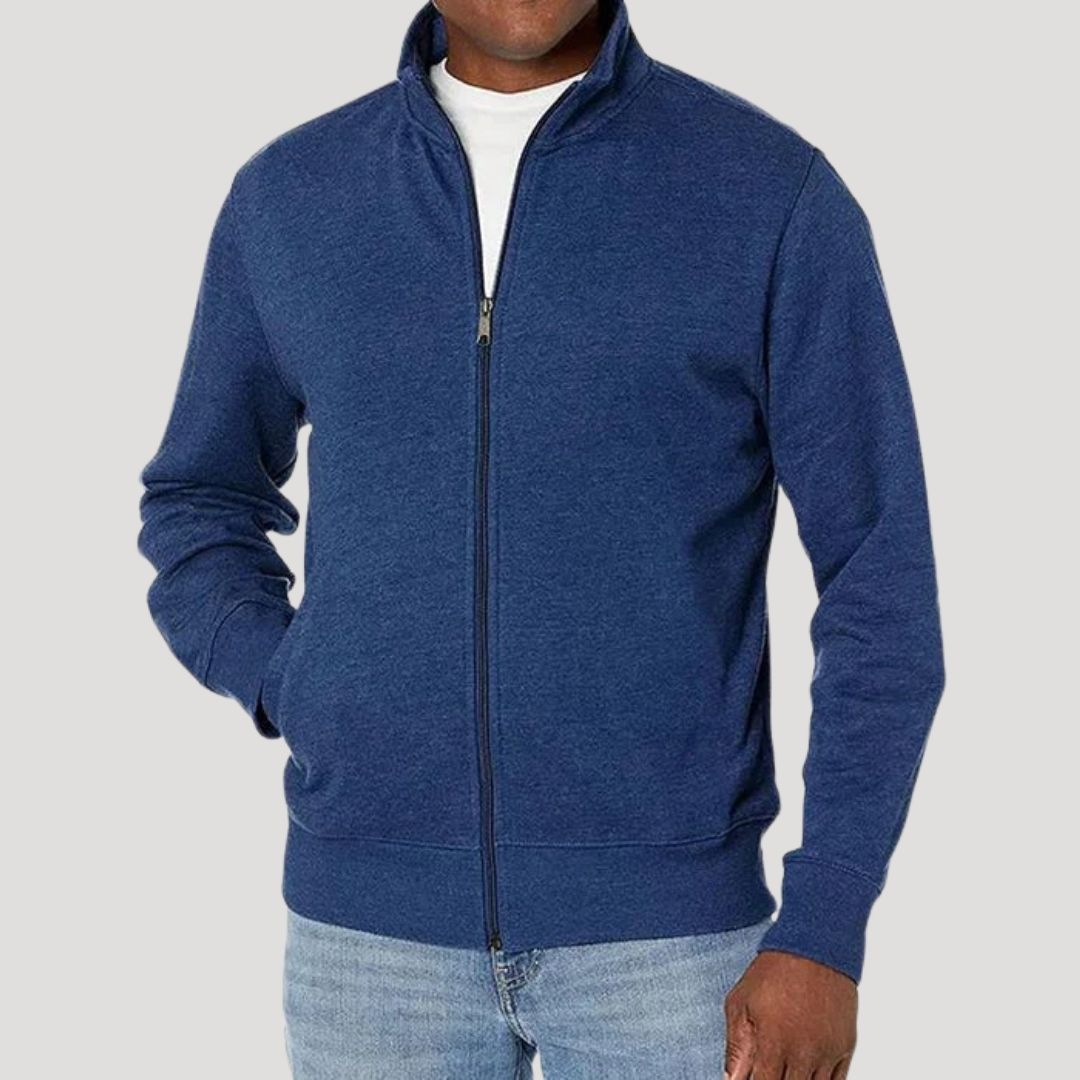 Veste mi-saison zippée à col montant