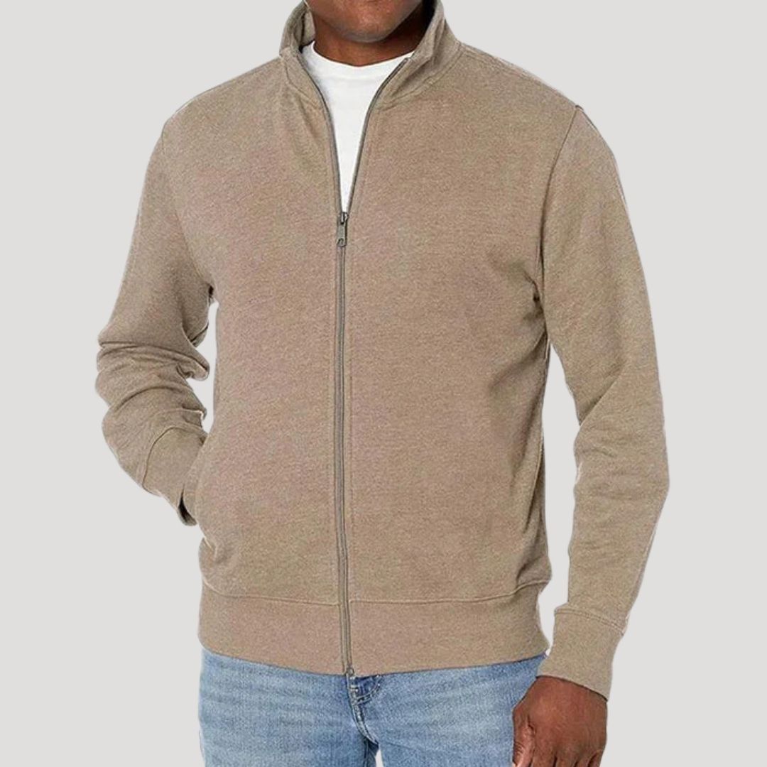 Veste mi-saison zippée à col montant