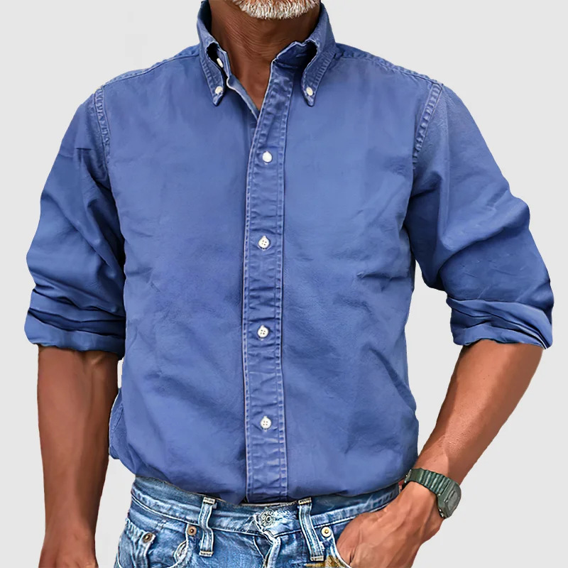 Chemise manches longues coupe ajustée