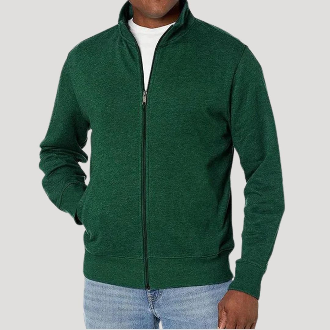 Veste mi-saison zippée à col montant