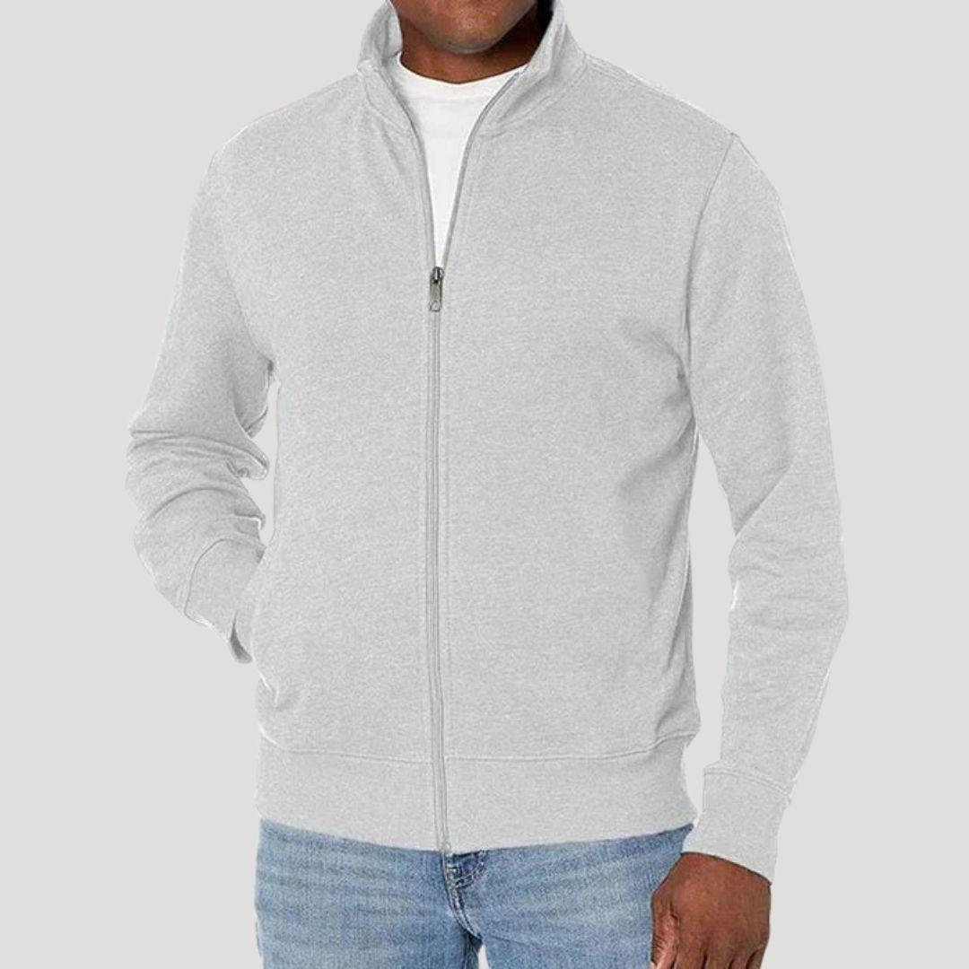 Veste mi-saison zippée à col montant