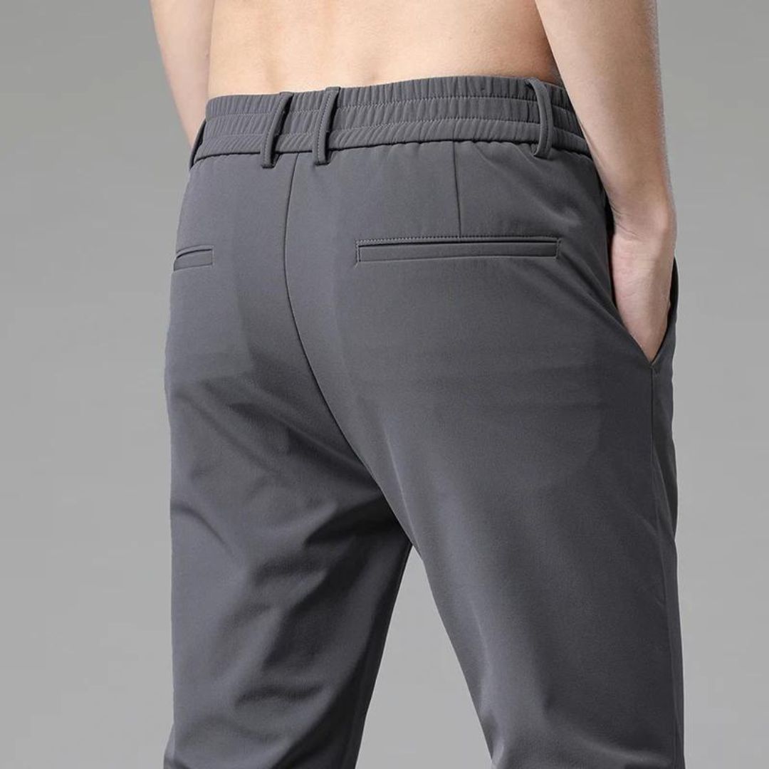 Pantalon slim extensible taille élastique
