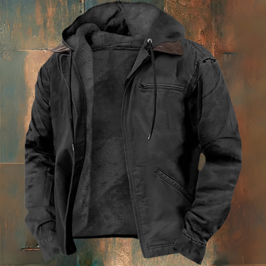 Veste zippée à capuche en maille