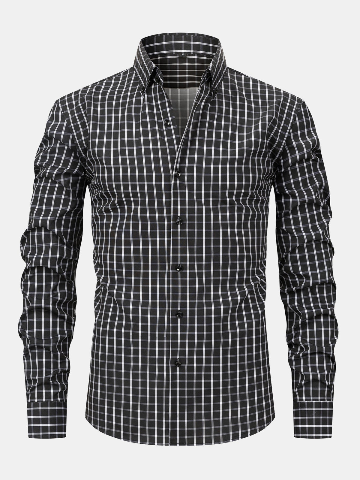 Chemise à carreaux manches longues
