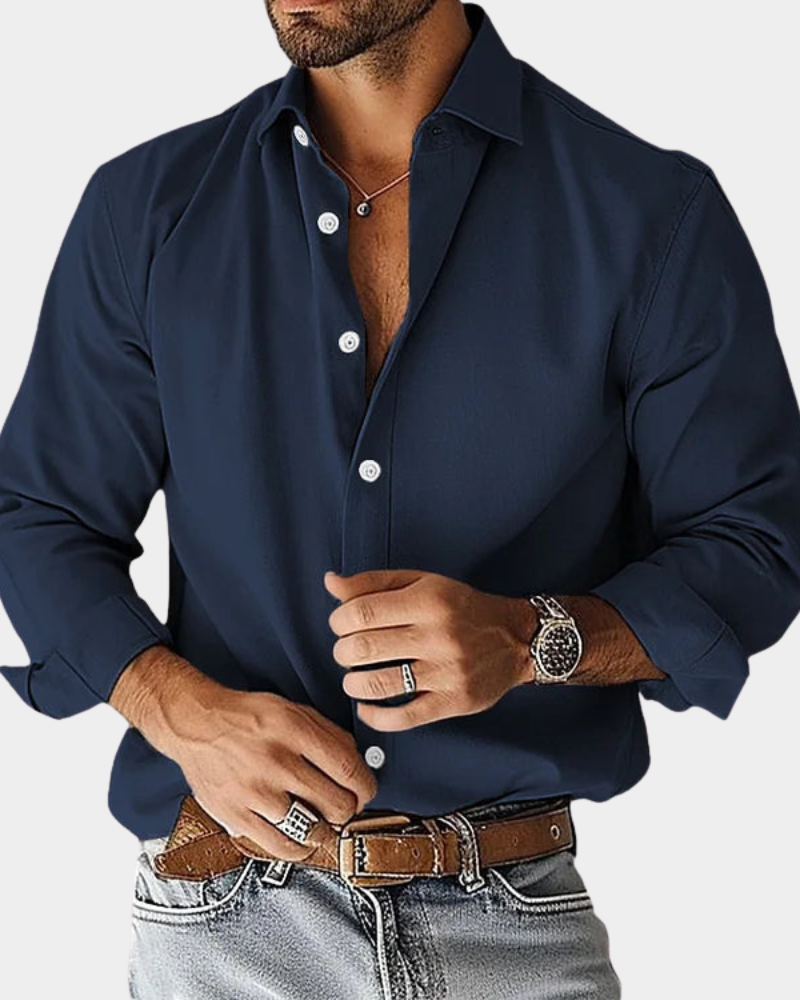 Chemise boutonnée extensible coupe ajustée