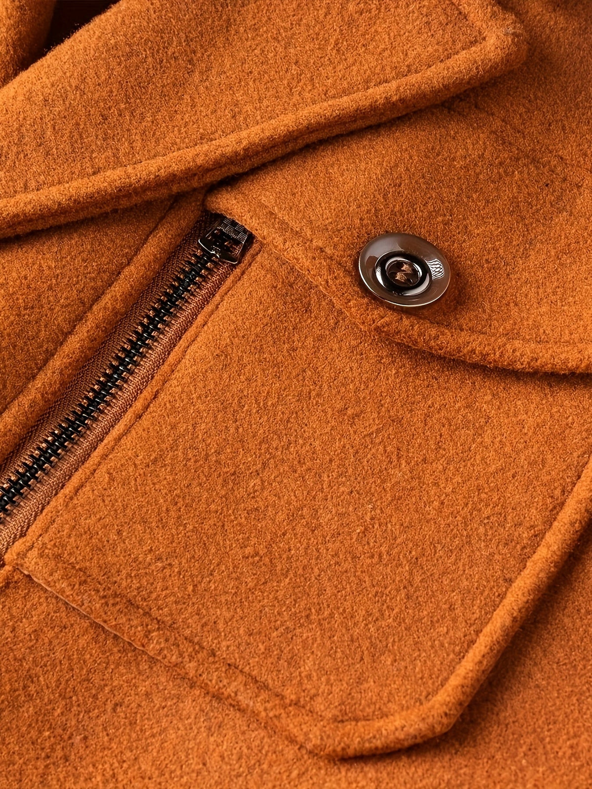 Veste ajustée à large col boutonnée