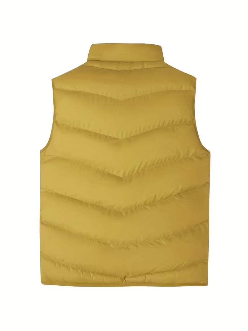Gilet sans manches rembourré zippé