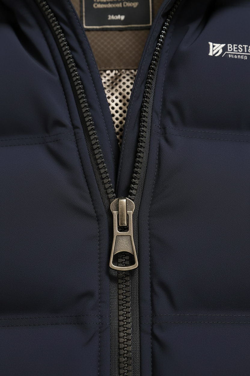 Parka matelassée à capuche col montant