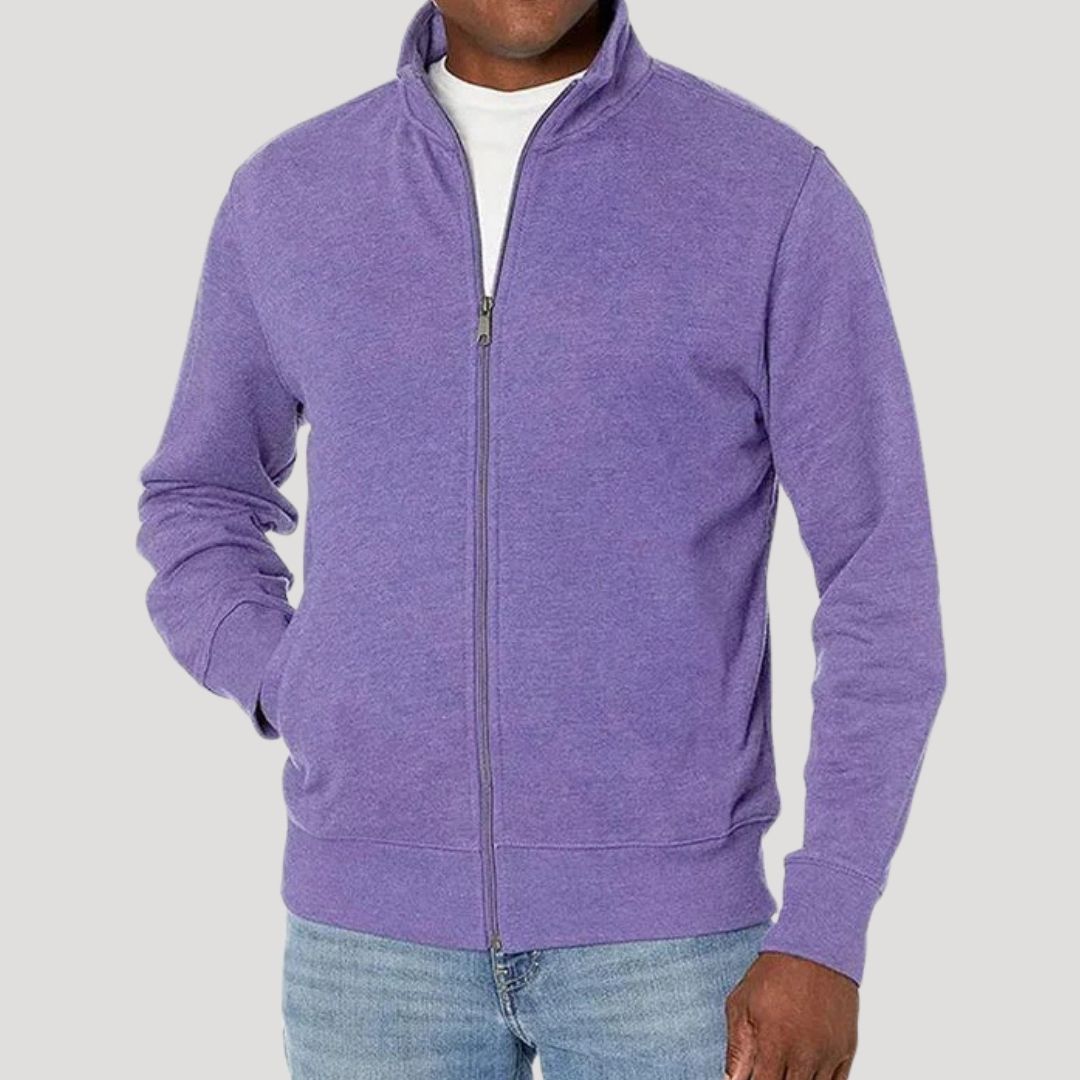 Veste mi-saison zippée à col montant