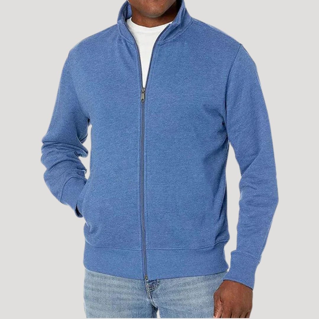 Veste mi-saison zippée à col montant