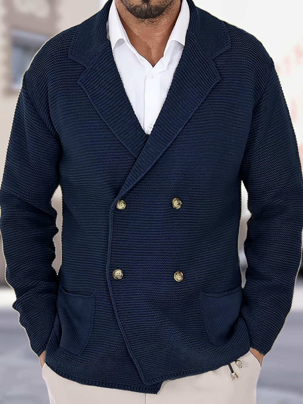 Cardigan aspect lainage forme veste