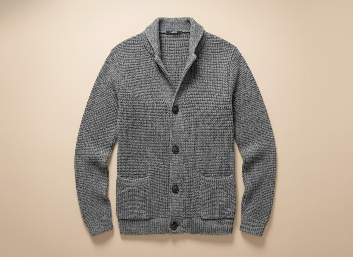 Cardigan en grosse maille à boutons