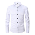 Chemise extensible manches longues homme Messine, coloris blanc