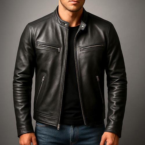 Blouson bomber en cuir vieilli à patine vintage homme – Auteuil