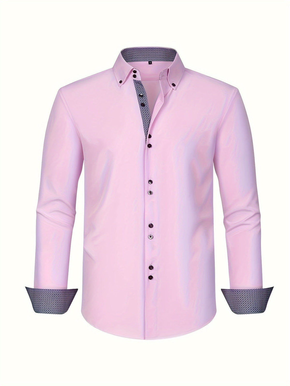 Chemise légère élégante à détails contrastés coupe confortable homme – Larmor