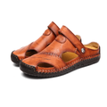 Sandales en cuir ligne soignée estivales style chic intemporel homme – Garchy