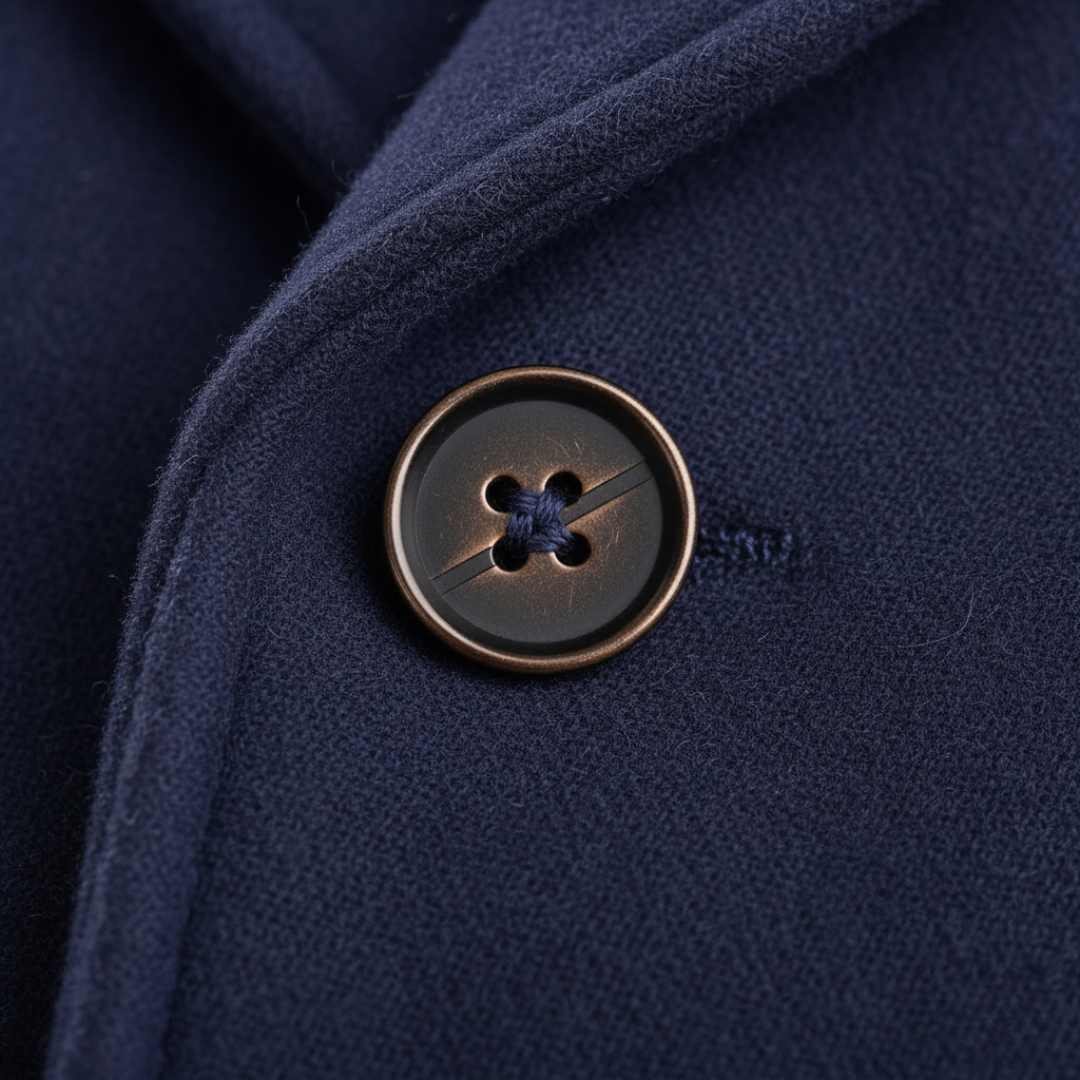 Manteau classique aspect lainage à revers
