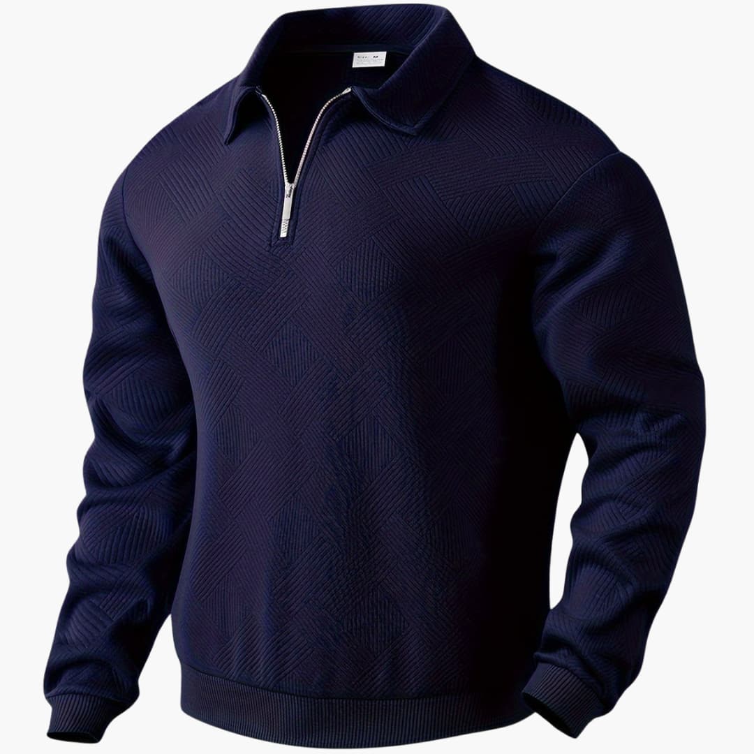 Pull en maille à motif géométrique