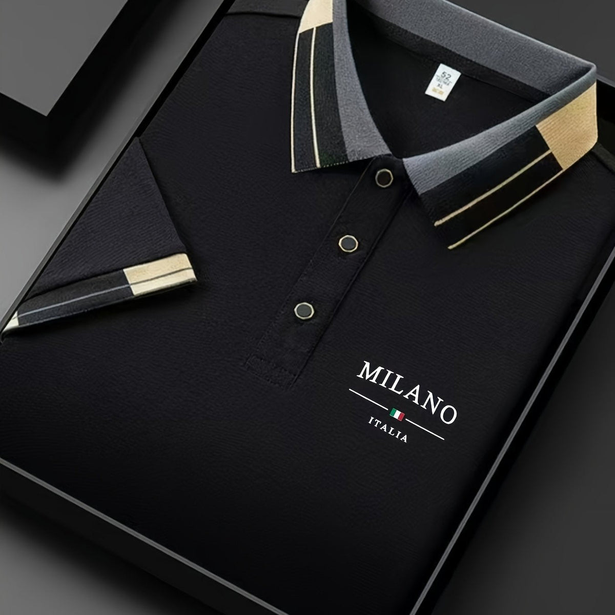 Polo maille aérée à col boutonné
