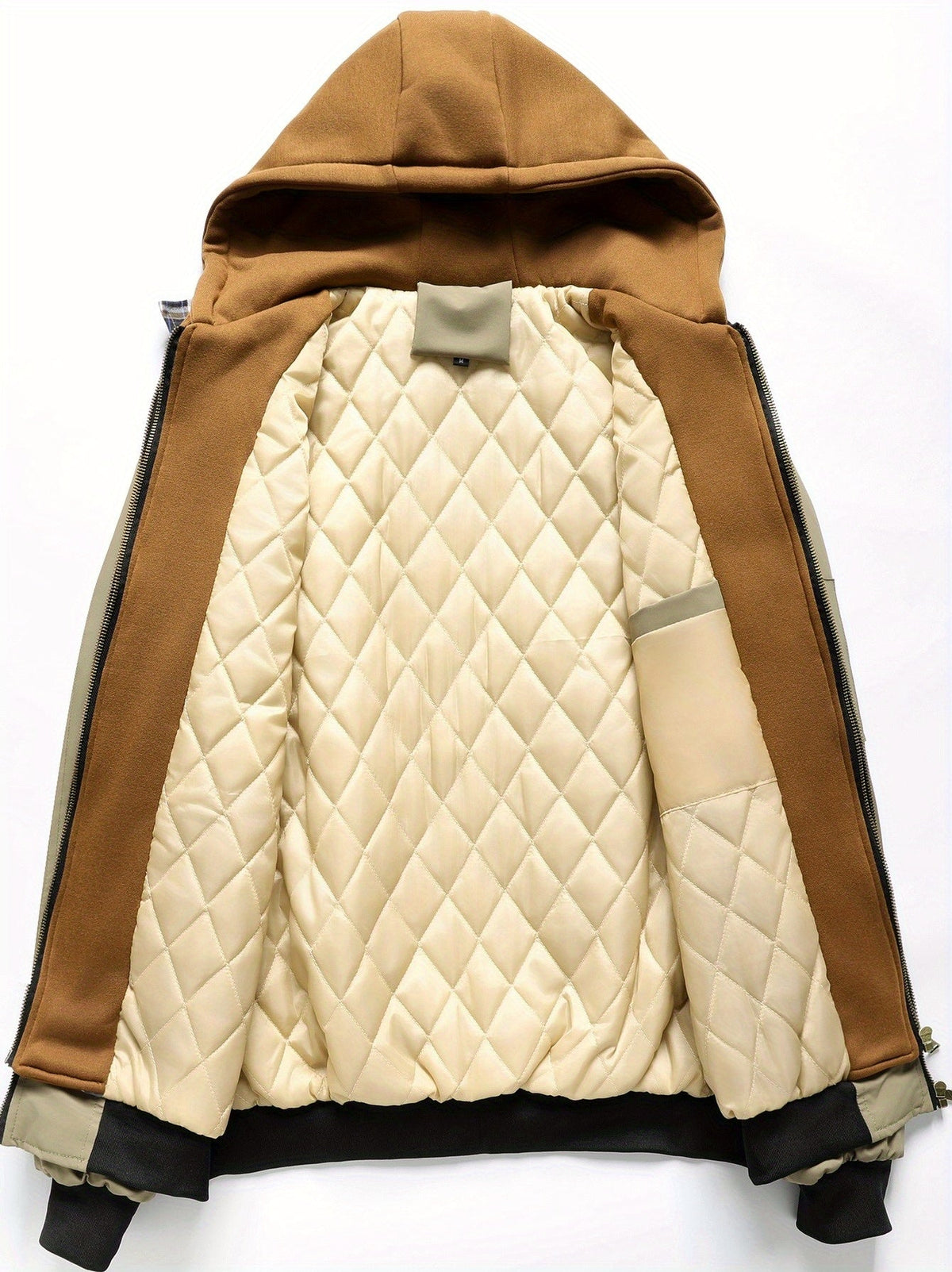 Blouson bomber rembourré à capuche