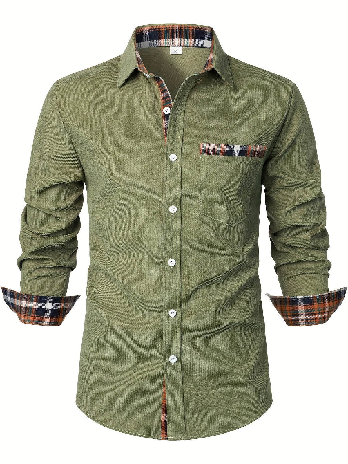 Chemise unie à col carré
