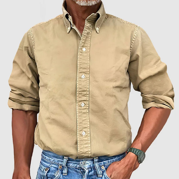 Chemise manches longues coupe ajustée