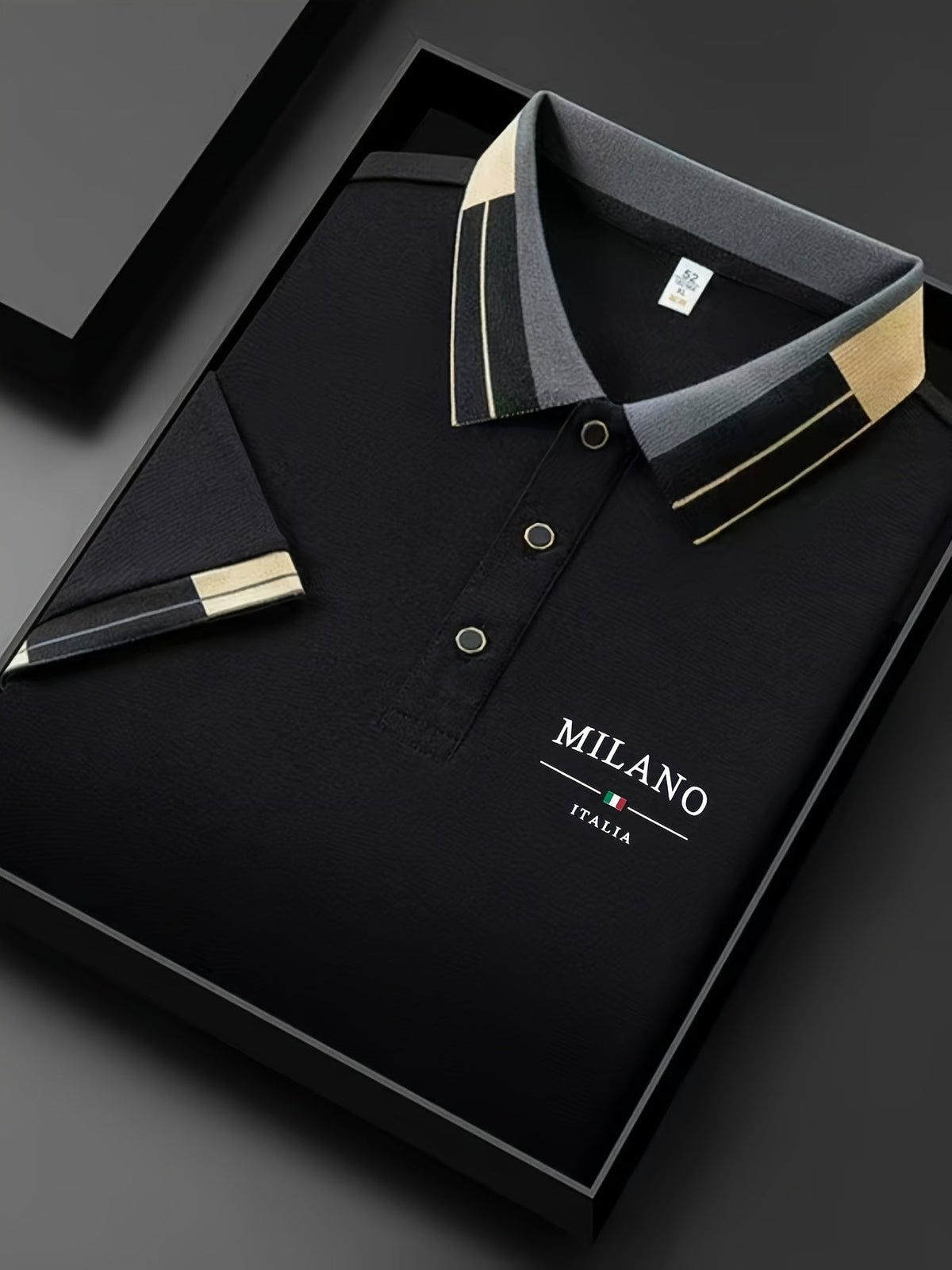 Polo maille aérée à col boutonné