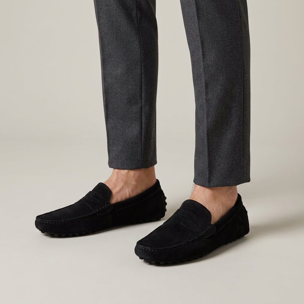 Mocassins slip-on en daim de veau pour le quotidien homme – Peillon