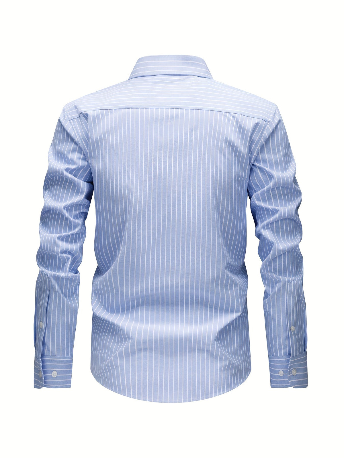 Chemise à rayures verticales manches longues
