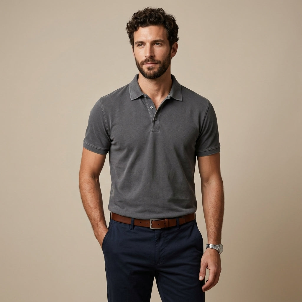 Polo à manches courtes coupe soignée finitions nettes classique homme – Gradignan