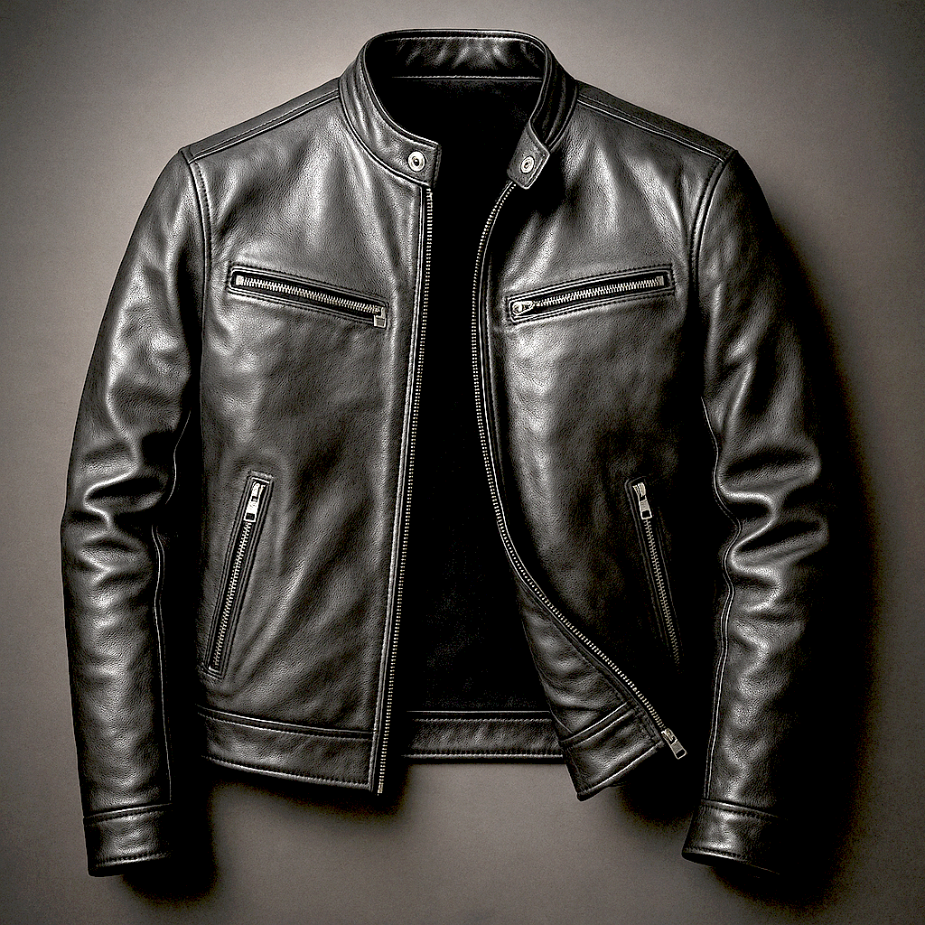 Blouson bomber en cuir vieilli à patine vintage homme – Auteuil