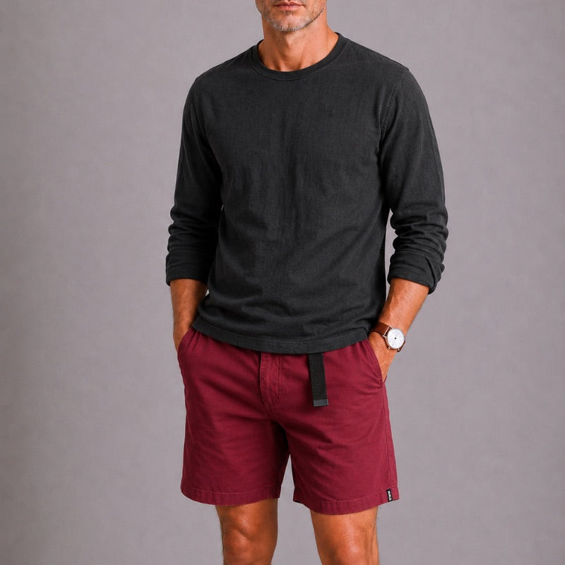 Short chino en toile twill