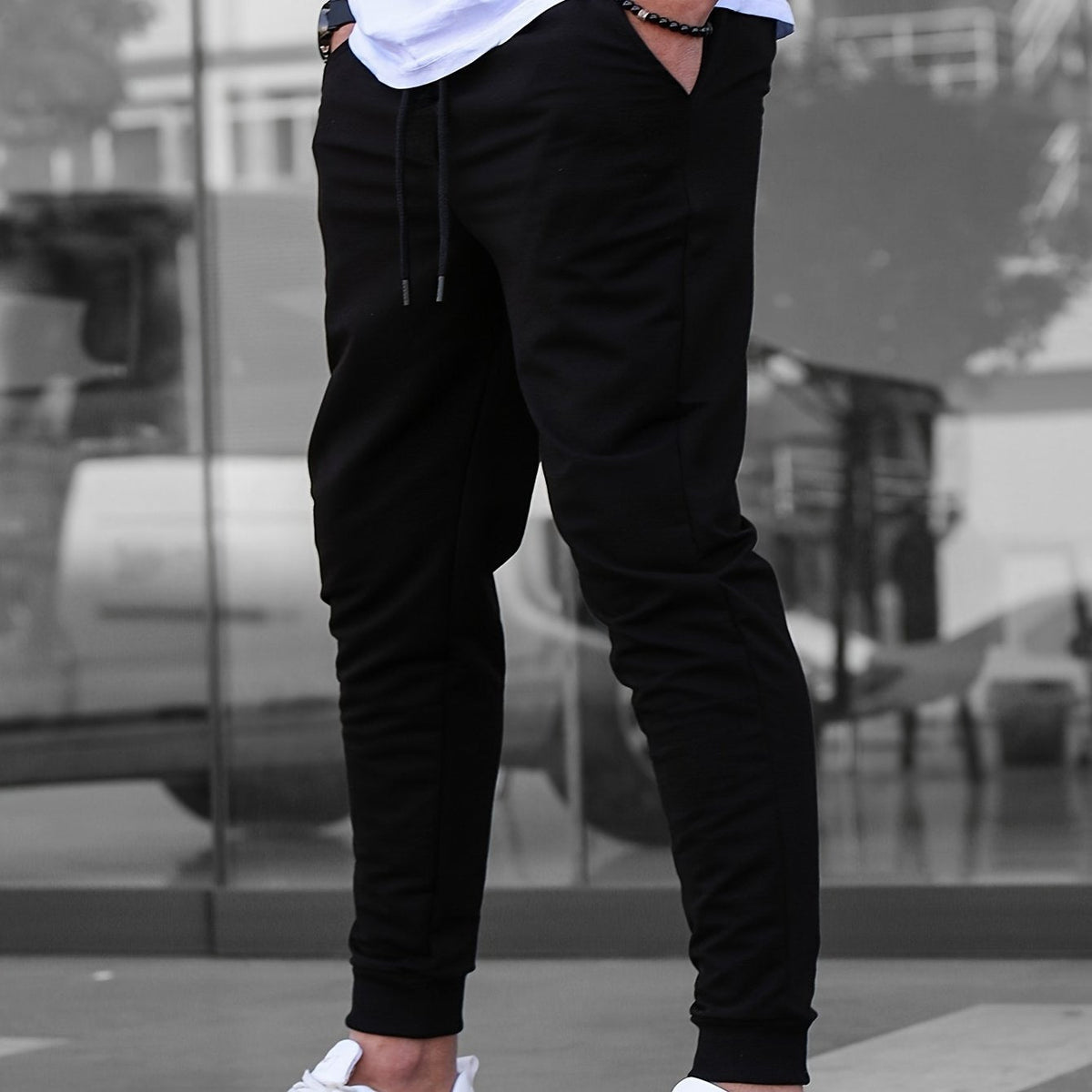 Pantalon de jogging ajusté chevilles resserrées