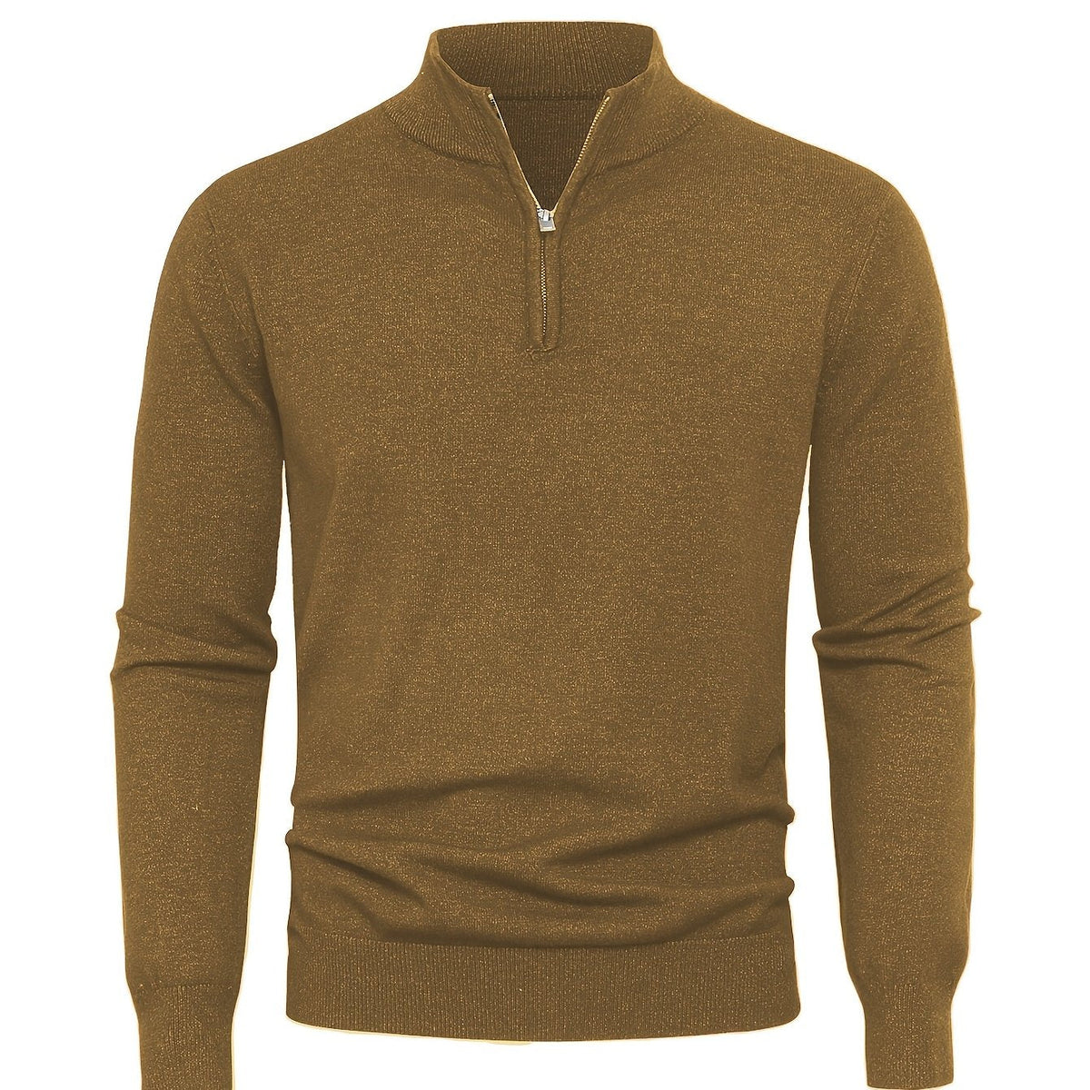 Pull col montant demi-zip maille texturée coupe classique homme – Montvendre