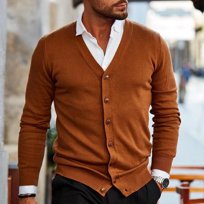 Cardigan d'automne élégant au style intemporel homme – Hautefeuille
