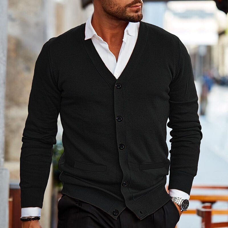 Cardigan d'automne élégant au style intemporel homme – Hautefeuille
