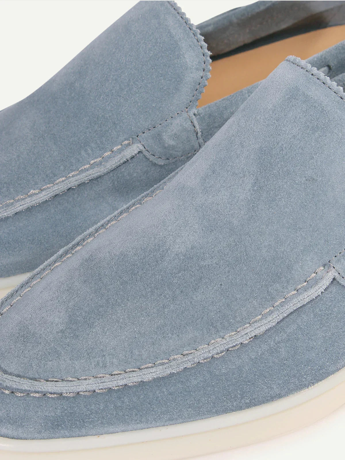 Mocassins en daim bleu clair pour le quotidien homme – Montauroux