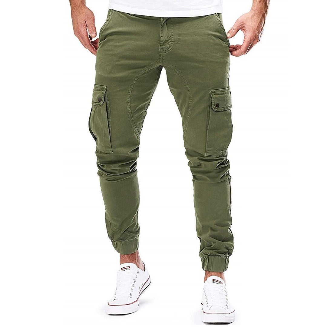 Pantalon cargo fonctionnel décontracté coupe adaptée homme – Cravant