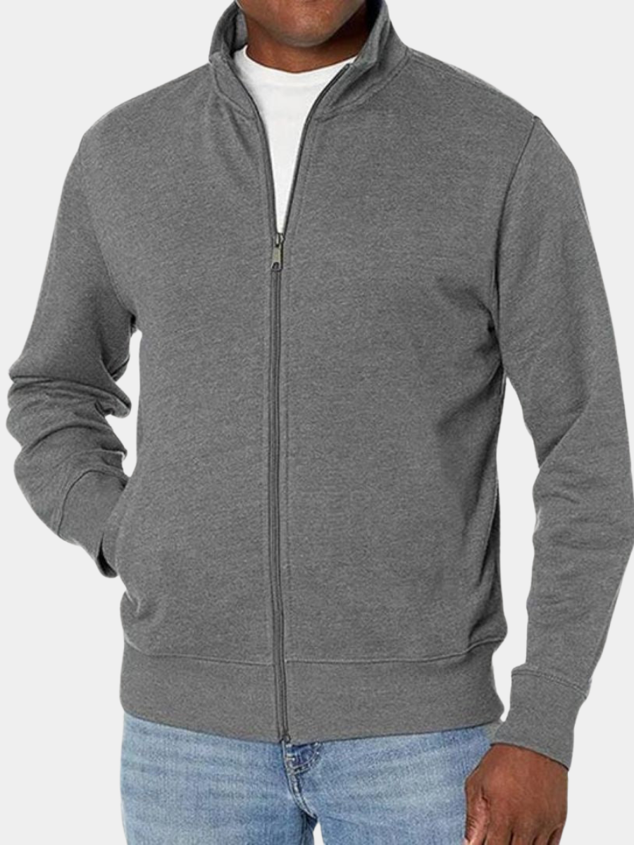 Veste mi-saison zippée à col montant