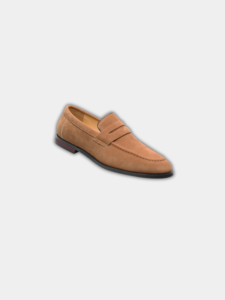 Mocassins à bride aspect daim