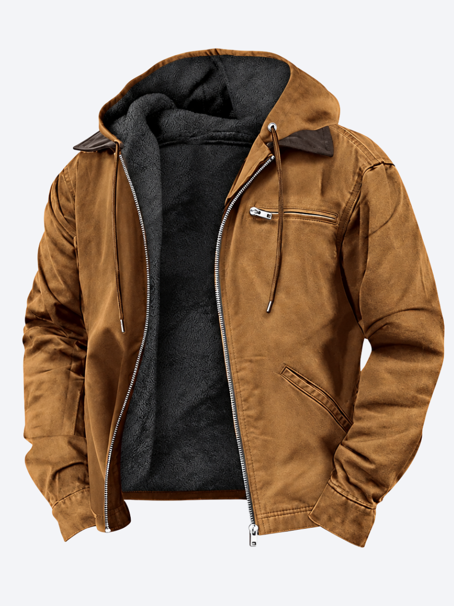 Veste à capuche coupe ample
