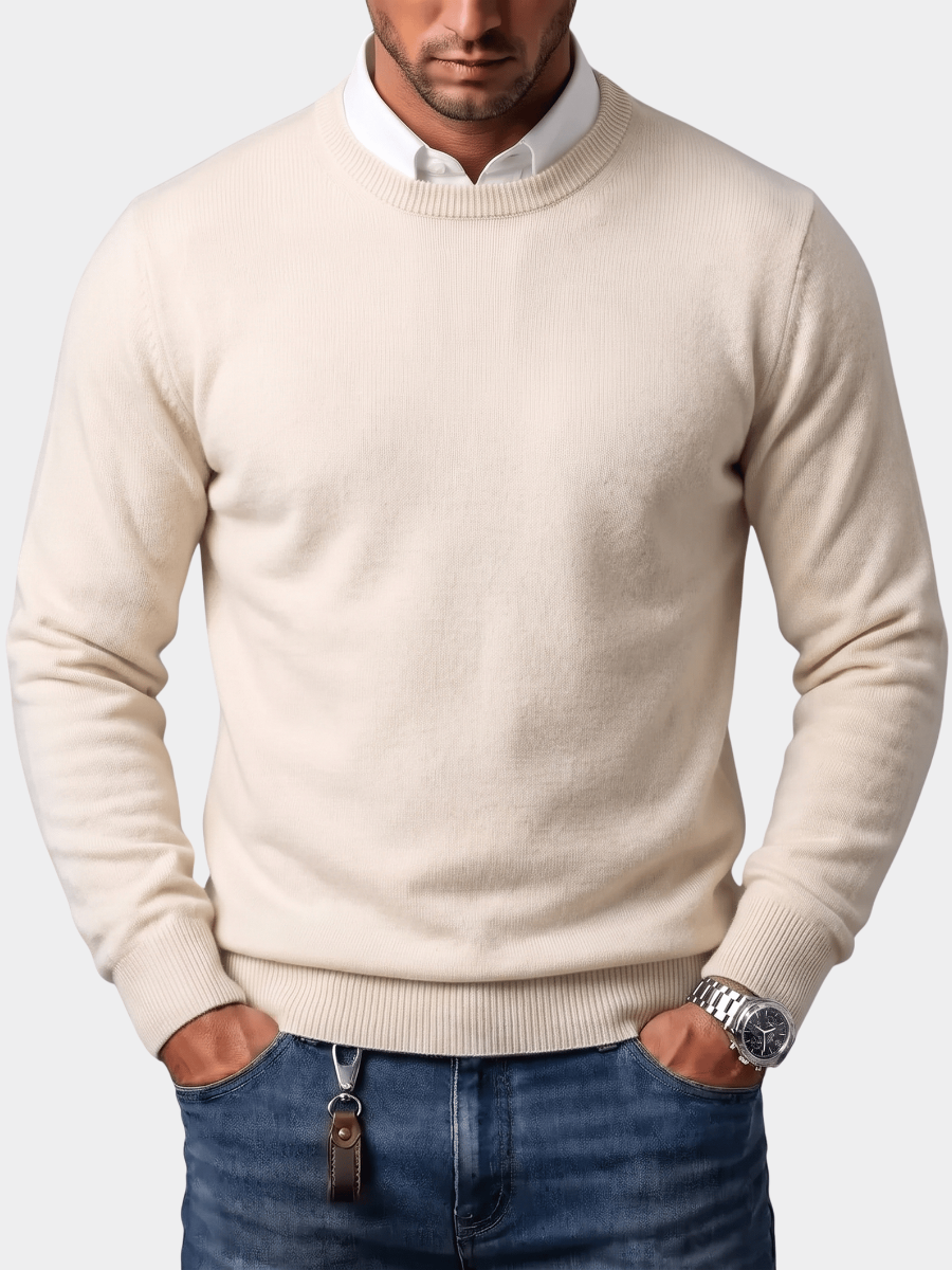 Pull col rond en maille douce